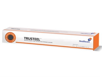 SUTURA NON ASS. TRUSTEEL calibro 2, curva 1/2, ago 40 mm - 45 cm - naturale