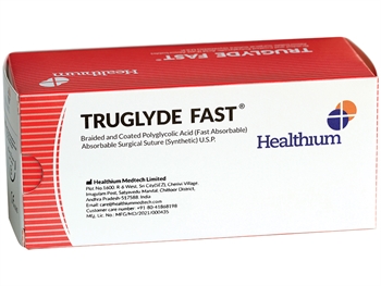 SUTURA ASS. TRUGLYDE FAST calibro 4/0, curva 3/8, ago 16 mm - 70 cm - incolore