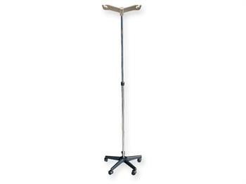ASTA PORTAFLEBO 2 GANCI - su piantana alluminio
