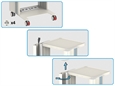 CARRELLO EASY POWER - 3 ripiani 40x36 cm + base