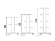 CARRELLO SMART - 2 ripiani 50x42 cm + base + cassetto
