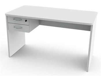 SCRIVANIA 120x70x h73 cm - con 2 cassetti e lati