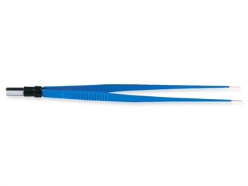 PINZA BIPOLARE RETTA 20 cm - punte 0,3 mm