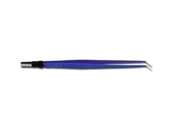 PINZA BIPOLARE RETTA 15 cm - punte curve 0,5 mm