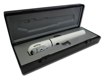 OFTALMOSCOPIO F.O. E-SCOPE - LED 3,7V - bianco in astuccio rigido