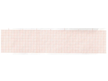 Carta termica ECG 50x30 mmxm - rotolo griglia arancio