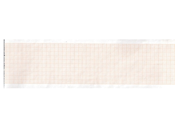 Carta termica ECG 63x30 mmxm - rotolo griglia arancio