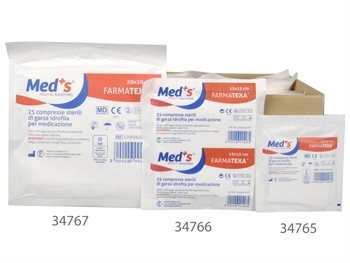 GARZA COTONE STERILE 15X15cm - buste da 25pz.