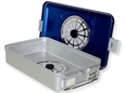 CONTAINER CON FILTRO medio h100 mm - blu forato