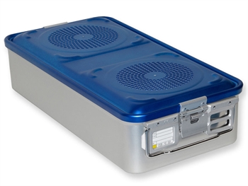 CONTAINER CON FILTRO grande h135 mm - blu forato