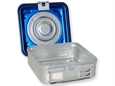 CONTAINER CON VALVOLA piccolo h100 mm - blu forato