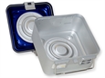 CONTAINER CON VALVOLA piccolo h150 mm - blu forato