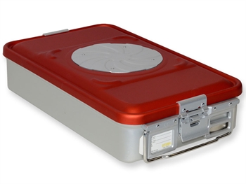 CONTAINER CON VALVOLA medio h100 mm - rosso