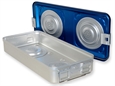 CONTAINER CON VALVOLA grande h100 mm - blu forato