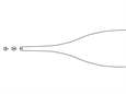 PINZA DA DISSEZIONE ADSON SOTTILE AESCULAP - retta - denti 1x2 - 12 cm - BD511R
