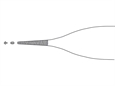 PINZA ZIGRINATA DA DISSEZIONE ADSON AESCULAP - retta - denti 1x2 - 12 cm - BD512R