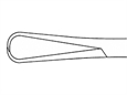 PINZA FISSATELI BERNHARD AESCULAP - retta - punte acute - 16 cm - BF426R