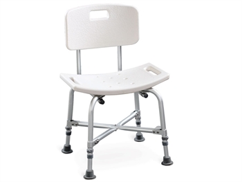 SEDIA DA BAGNO RINFORZATA con schienale - portata 150 kg