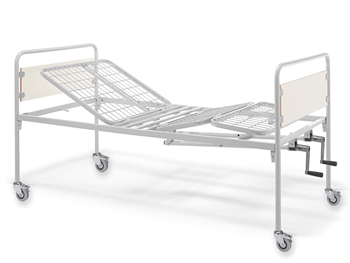 LETTO A TRE SEZIONI - 2 manovelle - con ruote