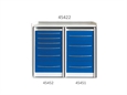 CASSETTIERA MOBILE GE416 4 cassetti 49 cm - colore a scelta