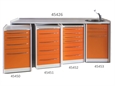 CASSETTIERA MOBILE GE4LP sotto lavello 49 cm - colore a scelta