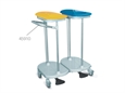 CARRELLO PORTASACCO a pedale - 2 sacchi